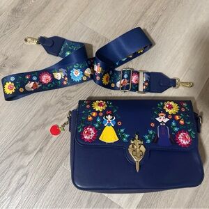Loungefly Disney Snow White and the Seven Dwarves Folk Character Crossbody Bag